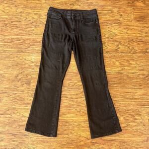 F&F Black Denim Bootcut Stretch Jeans Women's Size 6 Short